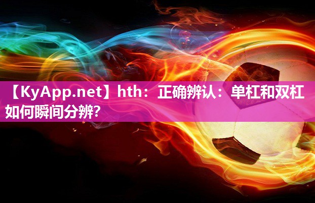 正确辨认：单杠和双杠如何瞬间分辨？